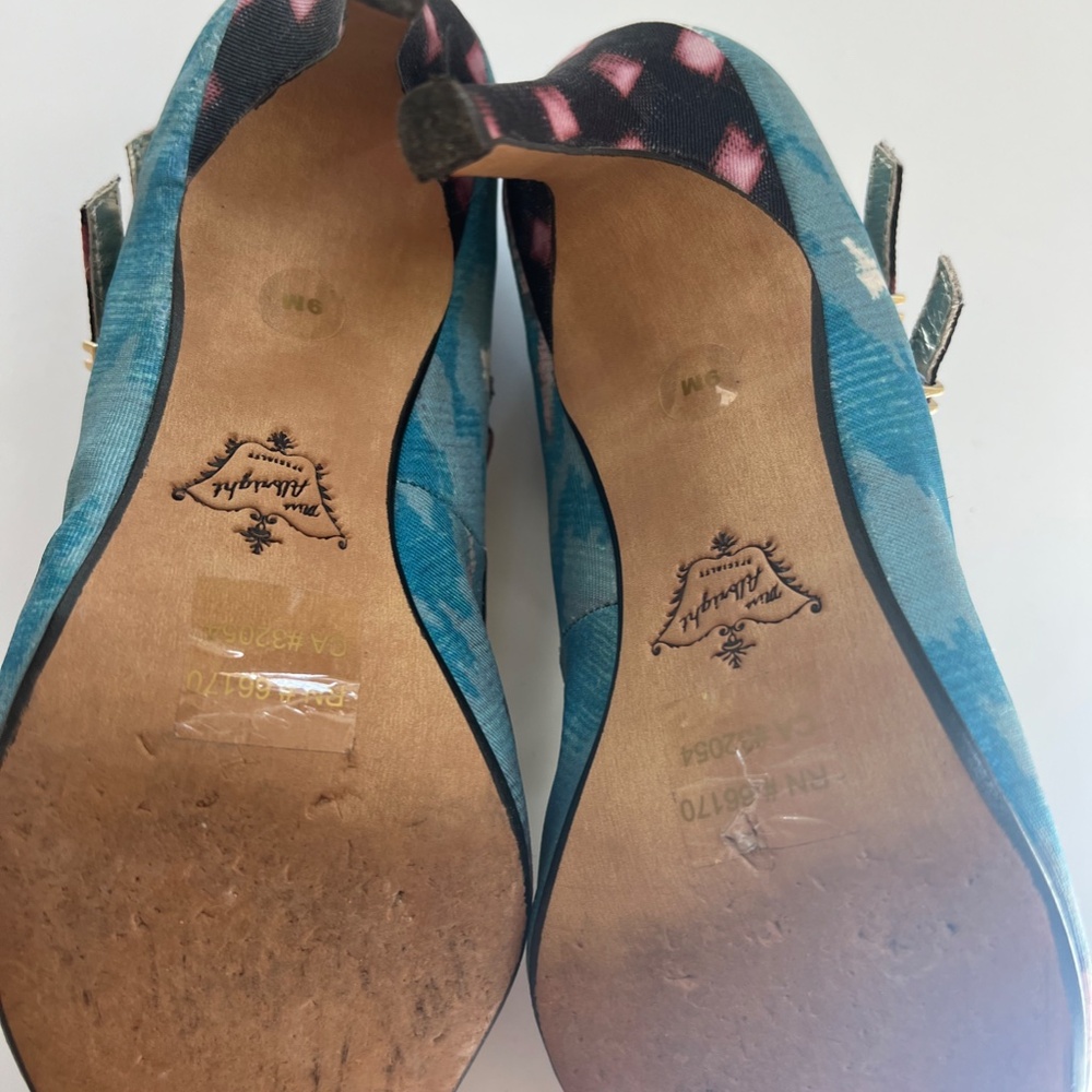 Miss Albright Anthropologie Woman's Blue/Multi Shoe size Women's 9M - Picture 7 of 7